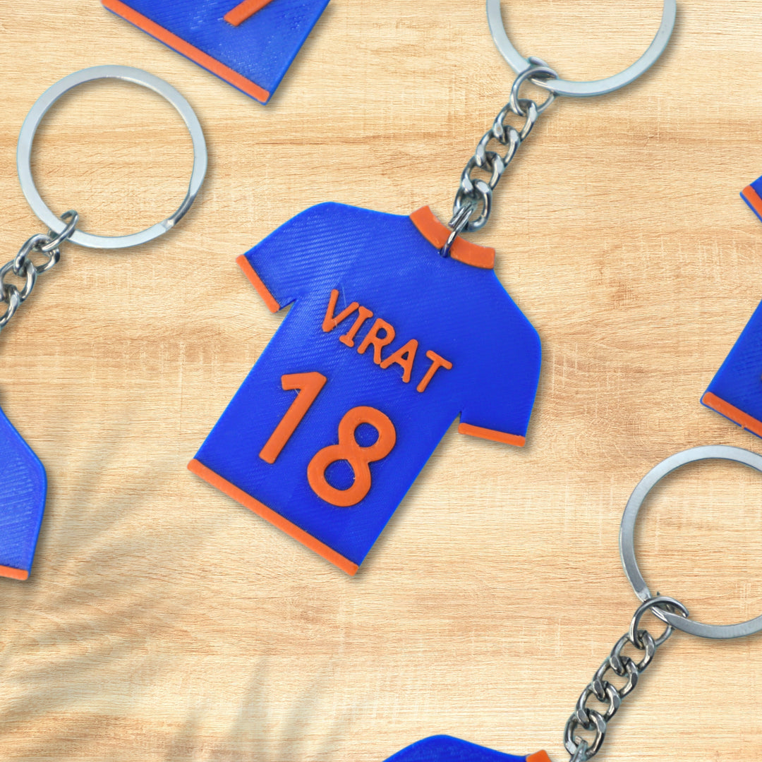 3D MATRIX Customized T-Shirt Keychain | Keychains for IPL Lovers