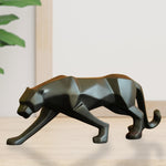 Load image into Gallery viewer, Modern Geometrical Black Panther Resin Showpiece | Ideal For Home Decor, Living Room, Bedroom, Table Top Decoration, Etc.
