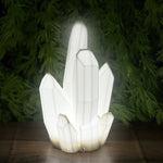 Load image into Gallery viewer, White Crystal LED Lamp with USB Cord | Perfect for Bedroom, Living Room, Office, Etc.
