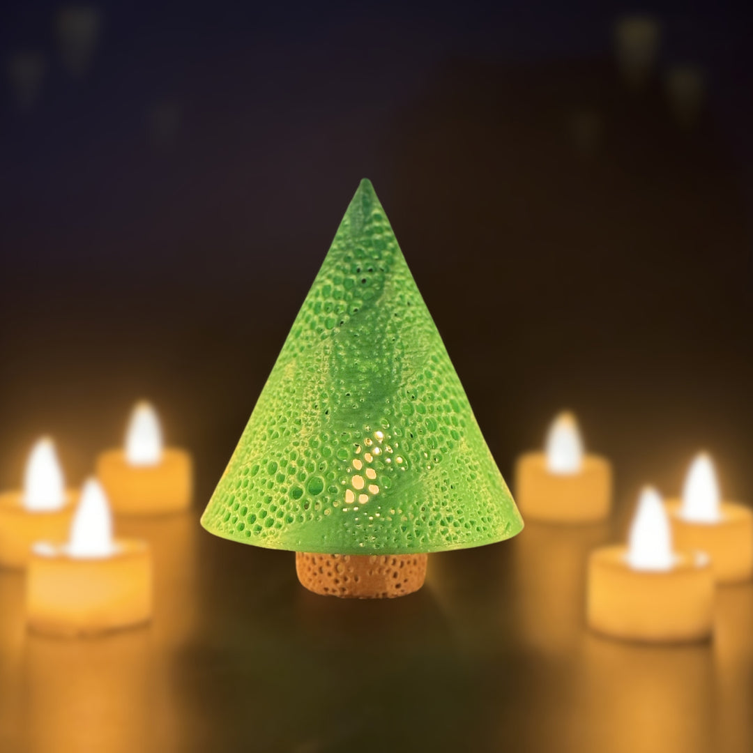 3D MATRIX Tree Tea Light Lamp | Night Lamp for Bedroom, Living room & Office desk | Ideal Gift for Friends, Family and Loved one