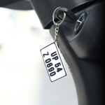 Load image into Gallery viewer, 3D MATRIX Customized Number Plate Keychain | Personalize Your Keys with Our Custom Number Plate Keychains
