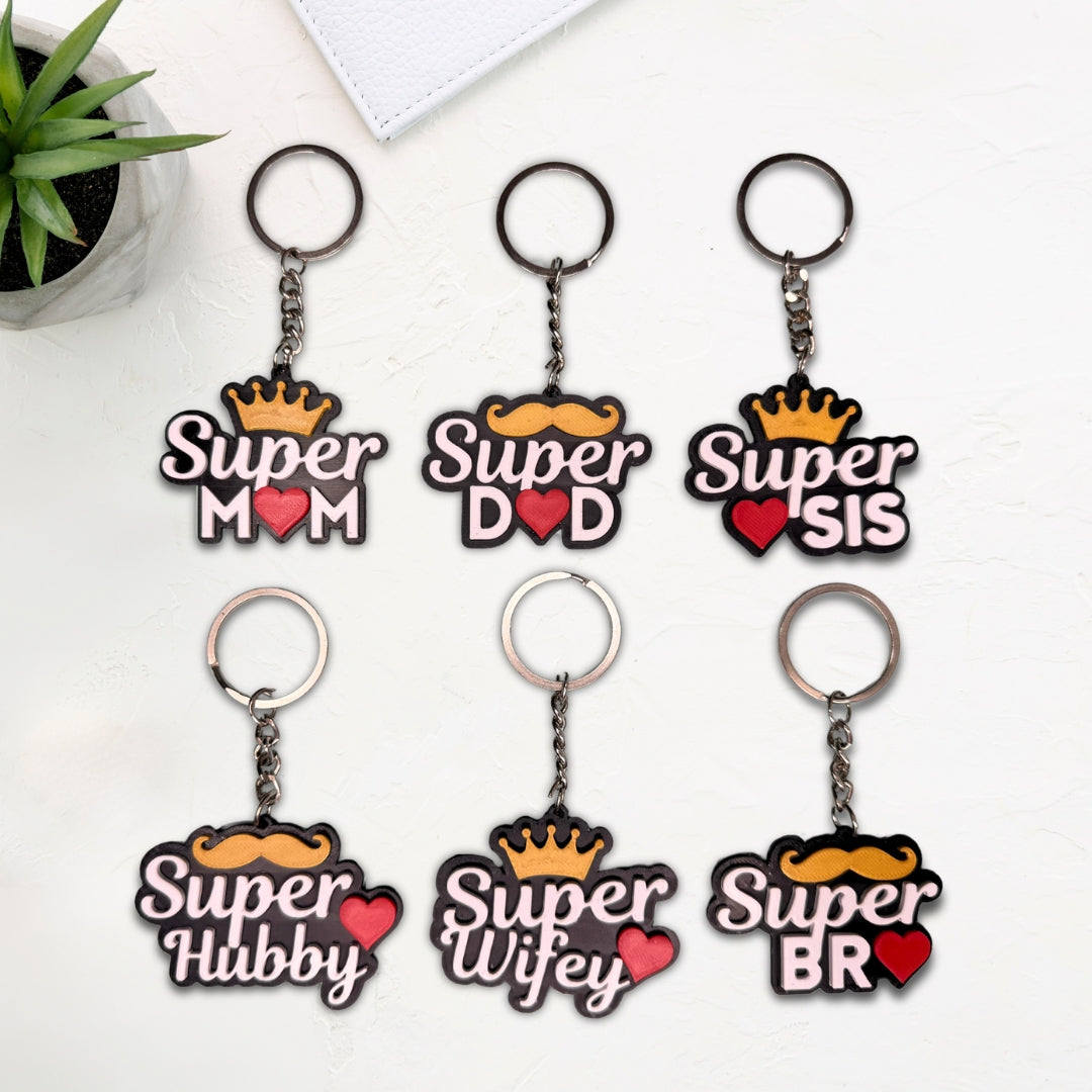 3D Matrix Premium Family Keychain | Ideal Gift For Your Family & Loved Ones