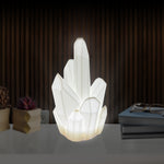 Load image into Gallery viewer, White Crystal LED Lamp with USB Cord | Perfect for Bedroom, Living Room, Office, Etc.
