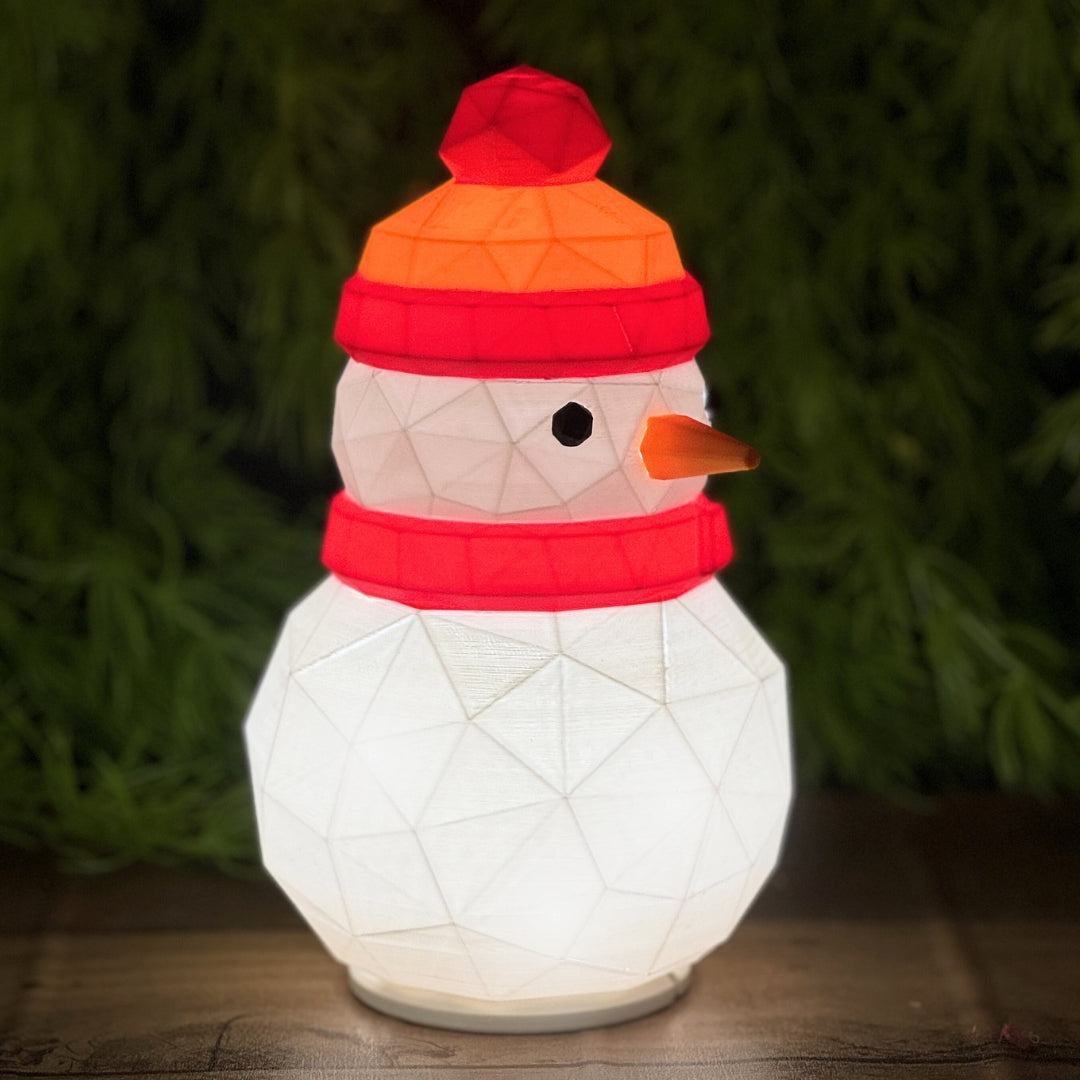 Snow Man LED Lamp with USB Cord | Perfect for Bedroom, Living Room, Study/Office, Dining Room, Hallways/Entryways, Etc.