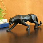 Load image into Gallery viewer, Modern Geometrical Black Panther Resin Showpiece | Ideal For Home Decor, Living Room, Bedroom, Table Top Decoration, Etc.
