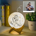 Load image into Gallery viewer, 3D MATRIX Multicolour Customised Moon Lamp with Stand | Rechargeable Night Lamp for Bedroom &amp; Ideal Gift for Special Occasions
