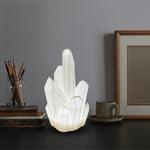 Load image into Gallery viewer, White Crystal LED Lamp with USB Cord | Perfect for Bedroom, Living Room, Office, Etc.
