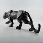 Load image into Gallery viewer, Modern Geometrical Black Panther Resin Showpiece | Ideal For Home Decor, Living Room, Bedroom, Table Top Decoration, Etc.
