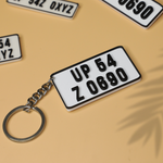 Load image into Gallery viewer, 3D MATRIX Customized Number Plate Keychain | Personalize Your Keys with Our Custom Number Plate Keychains
