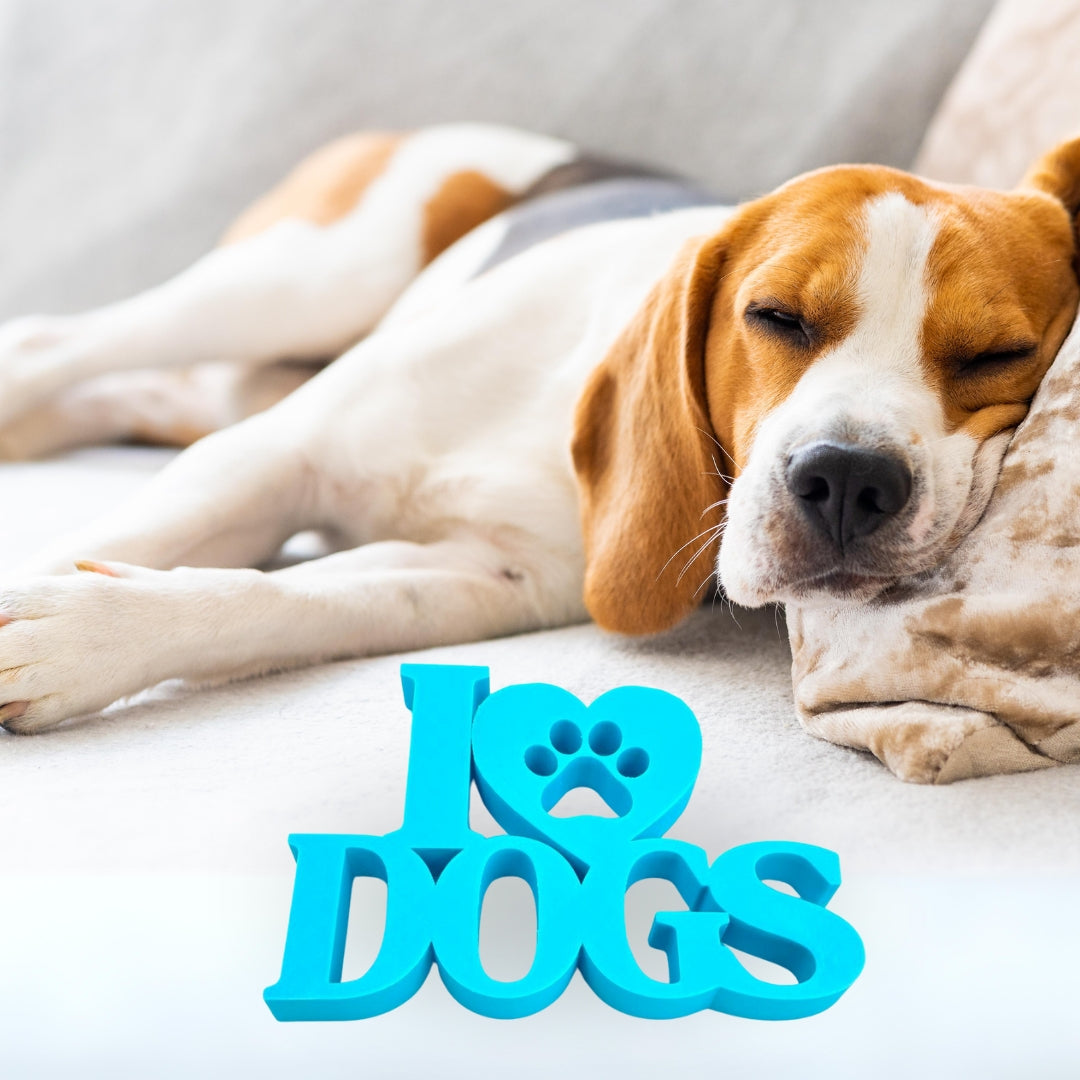 3D MATRIX I Love Dogs Showpiece | Best For Dog Lovers | Ideal For Living Room, Bedroom or Shelf