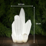 Load image into Gallery viewer, White Crystal LED Lamp with USB Cord | Perfect for Bedroom, Living Room, Office, Etc.
