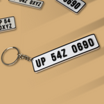 Load image into Gallery viewer, 3D MATRIX Customized Number Plate Keychain | Personalize Your Keys with Our Custom Number Plate Keychains
