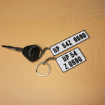 Load image into Gallery viewer, 3D MATRIX Customized Number Plate Keychain | Personalize Your Keys with Our Custom Number Plate Keychains
