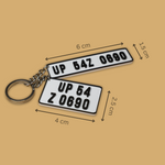 Load image into Gallery viewer, 3D MATRIX Customized Number Plate Keychain | Personalize Your Keys with Our Custom Number Plate Keychains
