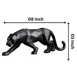 Load image into Gallery viewer, Modern Geometrical Black Panther Resin Showpiece | Ideal For Home Decor, Living Room, Bedroom, Table Top Decoration, Etc.
