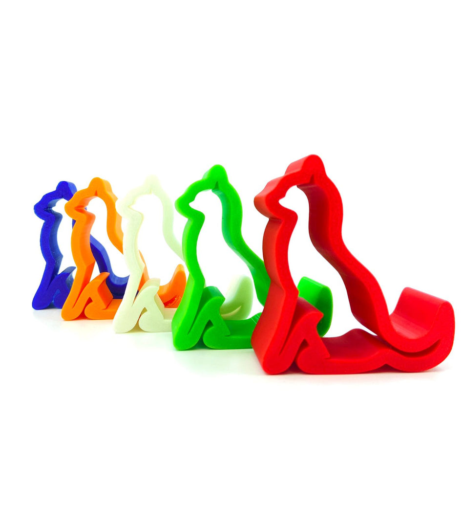 3D Matrix Cat Phone Stand | Multicolor | Lightweight Phone Stand | For Mobile & Tablets